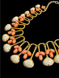 Lele Sadoughi Howlite Coral Necklace