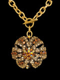 Vintage 1950 Amber Ribbon Brooch