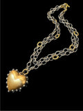 Soldered Puffed Heart Necklace