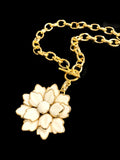 Vintage 1950 Milk Glass Brooch