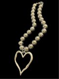 Large Organic Shaped Heart Necklace