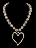 Large Organic Shaped Heart Necklace