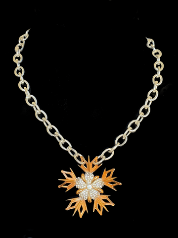 Vintage 1950 Regency Snowflake Brooch