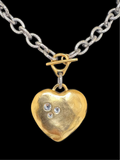 Heart Necklace with Swarovski Crystals