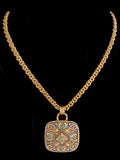 Vintage Michal Golan Enamel Pendant