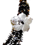 Graduating Mother of Pearl Multi Strand Necklace